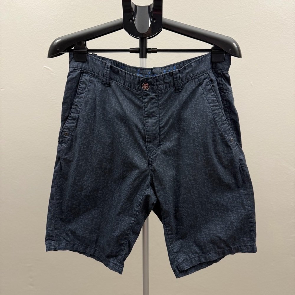 Calvin Klein Men’s Shorts Size 32 Blue Textured Casual Chino Summer Lightweight